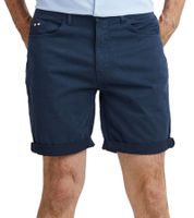 Bermudas casuales FQ1924 Josh para hombre, pantalones de algodón con dobladillo vuelto, 21900320 en azul marino, negro o verde oliva