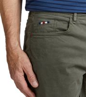 Bermudas casuales FQ1924 Josh para hombre, pantalones de algodón con dobladillo vuelto, 21900320 en azul marino, negro o verde oliva