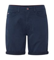 Bermudas casuales FQ1924 Josh para hombre, pantalones de algodón con dobladillo vuelto, 21900320 en azul marino, negro o verde oliva