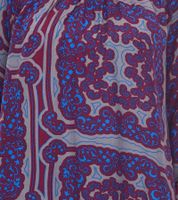 ADIA Damen Bluse modische Sommer-Bluse stylisches Langarm-Shirt Große Größen 96391157 Grau/Blau/Rot