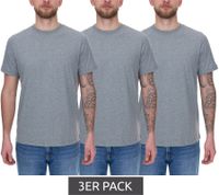 3er Pack PUMA Herren Baumwoll-Shirt T-Shirts Rundhals-Shirt Basic-Shirt 678256 02 in Schwarz oder 683509 01 in Grau
