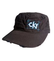 Camp Kill Yourself Unisex Baumwoll-Cap im millitärischen Schnitt mit leicht gebogenen Schnitt FC101711CKY Schwarz