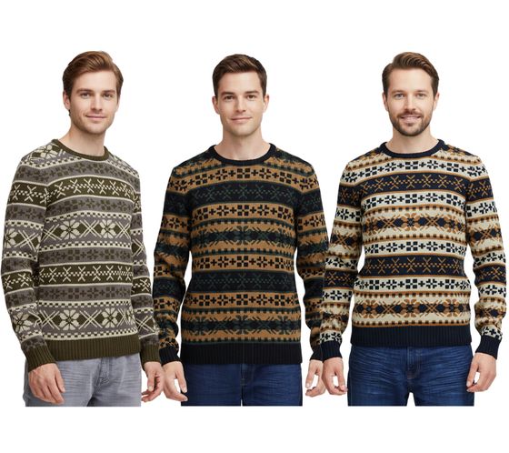 Pull en maille pour homme 11 PROJECT PRPasco, avec teneur en laine, manches longues 20716671, bleu marine, vert ou noir