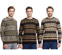 Pull en maille pour homme 11 PROJECT PRPasco, avec teneur en laine, manches longues 20716671, bleu marine, vert ou noir