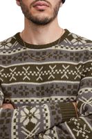 Pull en maille pour homme 11 PROJECT PRPasco, avec teneur en laine, manches longues 20716671, bleu marine, vert ou noir