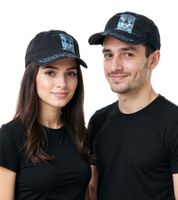 Gorra unisex de algodón WWE "The Fiend" de corte militar y ajuste ligeramente curvado FC105892NGH Negra