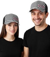 Pussycat Dolls Unisex R&B Trucker-Cap Baseball-Cap mit atmungsaktiven Mesh-Einsatz Baumwoll-Cap Fan-Mütze TC110472PCD Schwarz/Weiß