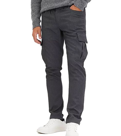 Pantalon cargo en flanelle durable pour homme, élégant au quotidien, 920610 Gris