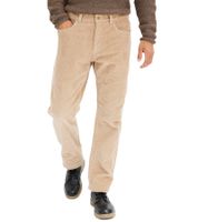 Herren Thermo Relaxed Fit Cordhose mit Flanellfutter Business-Hose Baumwoll-Hose 972195 Beige