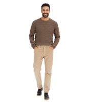 Herren Thermo Relaxed Fit Cordhose mit Flanellfutter Business-Hose Baumwoll-Hose 972195 Beige