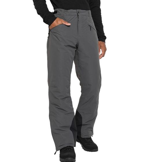 Herren Ski-Funktions-Thermohose mit abnehmbarem Latz wasserdichte Snowboard-Hose Schneehose 964505 Grau