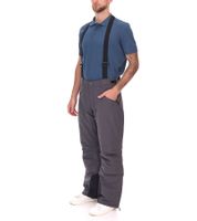 Herren Ski-Funktions-Thermohose mit abnehmbarem Latz wasserdichte Snowboard-Hose Schneehose 964505 Grau