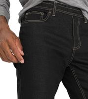 2er Pack Herren Jeans-Hose Denim-Hose im 5-Pocket-Style Baumwoll-Jeans 968201 Schwarz/Blau