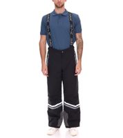 Ski-Funktions-Hose für Herren mit Schneefang Thermo-Hose Straight-Leg Schnee-Hose Regular-Fit 905129 Schwarz