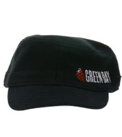 Green Day Unisex Punkrock-Band Baumwoll-Cap im millitärischen Schnitt mit leicht gebogenen Schnitt FC107042GRN Schwarz
