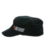 Green Day Unisex Punkrock-Band Baumwoll-Cap im millitärischen Schnitt mit leicht gebogenen Schnitt FC107042GRN Schwarz