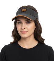 Korn Unisex Visor-Cap Metal-Band mit Logo-Stickerei Baumwoll-Cap Fan-Mütze 1134KRN Grau