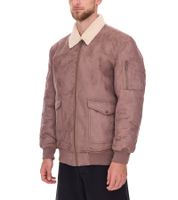 Herren Kernige Jacke in Wildlederoptik mit Teddykragen Outdoor-Jacke 955829 Hell-Braun