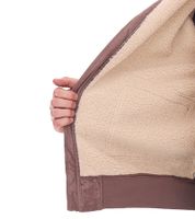 Herren Kernige Jacke in Wildlederoptik mit Teddykragen Outdoor-Jacke 955829 Hell-Braun