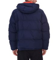 Men's Quilted Jacket, Sustainable Winter Jacket with Detachable Hood, 930631 Dark Blue Men's Quilted Jacket, Sustainable Winter Jacket with Detachable Hood, 930631 Dark Blue