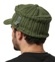 Angels & Airwaves - Gorro unisex estilo militar de punto con visera, algodón, KC107956ANG, color caqui