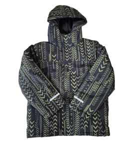 Chaqueta de invierno sostenible para niño, chaqueta de esquí, chaqueta de exterior con capucha y paranieves, 934172 verde/negro