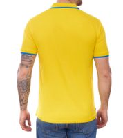 Polo homme U.S. POLO ASSN., chemise basique, chemise en coton, chemise à manches courtes, jaune ou rouge avec détails bleus