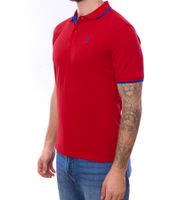 Polo homme U.S. POLO ASSN., chemise basique, chemise en coton, chemise à manches courtes, jaune ou rouge avec détails bleus