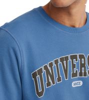 Suéter Davin de 11 PROJECT para hombre con estampado "UNIVERSITY" en la parte delantera, sudadera de algodón 20715943 en azul oscuro, gris o azul.