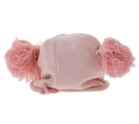 Gorro Piggy para Adolescentes con Pompones y una Carita Adorable en la Parte Delantera BE170080PLW Rosa