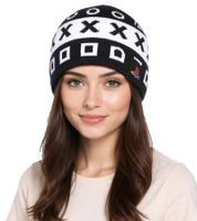 Gorro PlayStation con símbolos de PlayStation, gorro de juego, gorro de punto, producto para fans KC042612SNY, negro/blanco