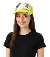 LEYENDAS DE LA COPA MUNDIAL Gorra de béisbol unisex con diseño de Brasil Gorra de algodón con estampado de jugador de fútbol Gorra con visera curva con estampado del número 9 Aspecto dañado TC123027WCL Amarillo/Multicolor