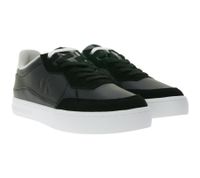 Calvin Klein Sneaker modische Echtleder-Schuhe mit Logo auf den Außenseiten elegante Turn-Schuhe YM0YM01153 0GM Schwarz