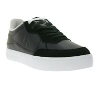 Calvin Klein Sneaker modische Echtleder-Schuhe mit Logo auf den Außenseiten elegante Turn-Schuhe YM0YM01153 0GM Schwarz