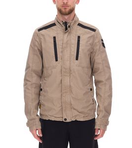 PME LEGEND RIPPACK 2.0 Men's Stylish Cotton Jacket, Trendy Transition Jacket with Stand-Up Collar PJA2202197 8013 Brown/Black PME LEGEND RIPPACK 2.0 Men's Stylish Cotton Jacket, Trendy Transition Jacket with Stand-Up Collar PJA2202197 8013 Brown/Black