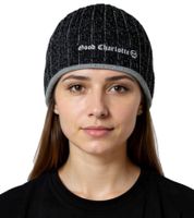Good Charlotte Unisex Pop Punk Band Beanie Cotton Hat in a Classic Fit 9252GDC Black/White