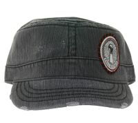 "FALL OUT BOY" Unisex Cap, Cotton Cap in a Military Cut with a Slightly Curved Fit, Gray/Pink