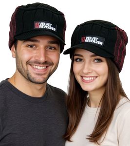 Gorro unisex con visera y letras de Velvet Revolver, informal, KC101466VLR, negro/rojo Gorro unisex con visera y letras de Velvet Revolver, informal, KC101466VLR, negro/rojo
