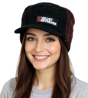 Velvet Revolver Unisex Peaked Beanie with Lettering, Casual Hat, KC101466VLR, Black/Red