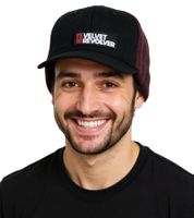 Velvet Revolver Unisex Peaked Beanie with Lettering, Casual Hat, KC101466VLR, Black/Red