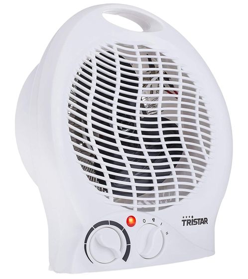 TRiSTAR Heizlüfter/Kühlgerät Ventilator mit Einstellbare Leistungsstufen Elektroheizung 1.000-2.000 W KA-5039 Weiß