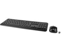 Nedis Wireless Mouse and Keyboard, Wireless Connection via Nano USB Receiver, KBMCW10BKDE, Black