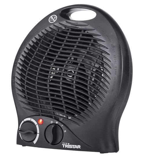 TRiSTAR Heizlüfter/Kühlgerät Ventilator mit Einstellbare Leistungsstufen Elektroheizung 1.000-2.000 KA-5037REWE Schwarz