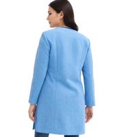 nachhaltiger 2in1 Mantel Damen Schwangerschafts-Jacke Umstands-Mantel Boucle-Jacke 912560 Hellblau