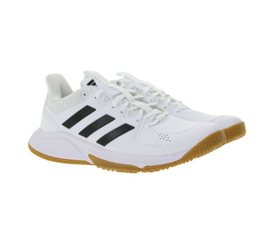 Scarpe da pallavolo adidas Court Flight Indoor da donna, scarpe da allenamento indoor, IE1656, bianche