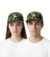 Cappellino con pannello ABC Camouflage Ape Head Panel di A Bathing Ape, accessorio streetwear urbano, Flexfitted, verde