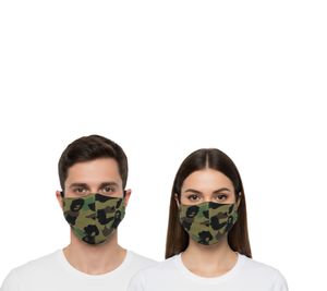 A Bathing Ape Unisex 1st Camouflage Mask Authentic Streetwear Accessory Face Mask Green