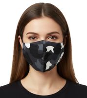 Mascherina unisex streetstyle mimetica urbana A Bathing Ape, autentica mascherina streetwear nera