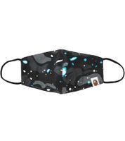 A Bathing Ape Space Camo Unisex Maske Streetstyle Signatur Trendiges Accessoire Schwarz