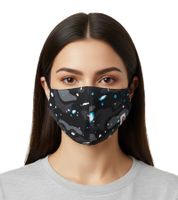 A Bathing Ape Space Camo Unisex Maske Streetstyle Signatur Trendiges Accessoire Schwarz
